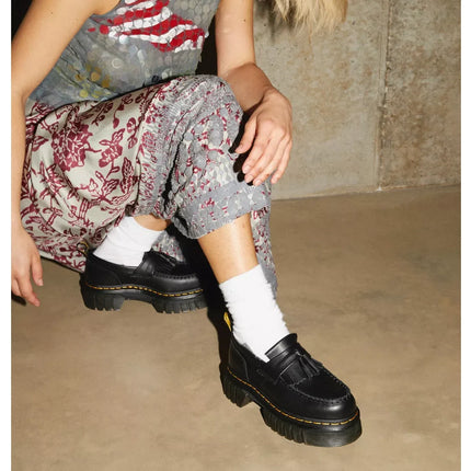 Dr. Martens Women's Audrick Nappa Lux Platform Loafers Shoes Black