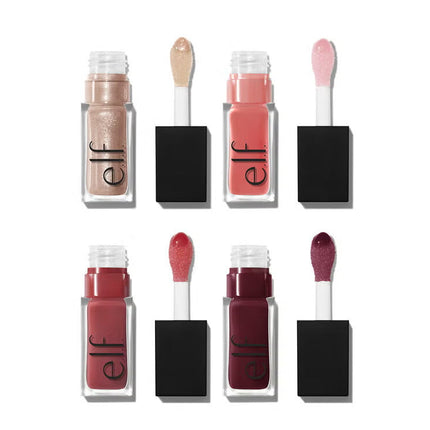 e.l.f. Glow Reviver Quad Goals Lip Oil Kit (4-Piece Set) - Hemen Kargoda
