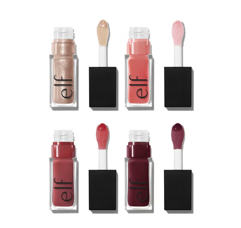 e.l.f. Glow Reviver Quad Goals Lip Oil Kit (4-Piece Set) - Hemen Kargoda