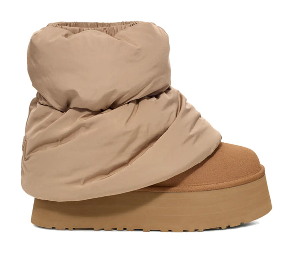 UGG Women's Classic Mini Dipper Puffer Amphora/Chestnut