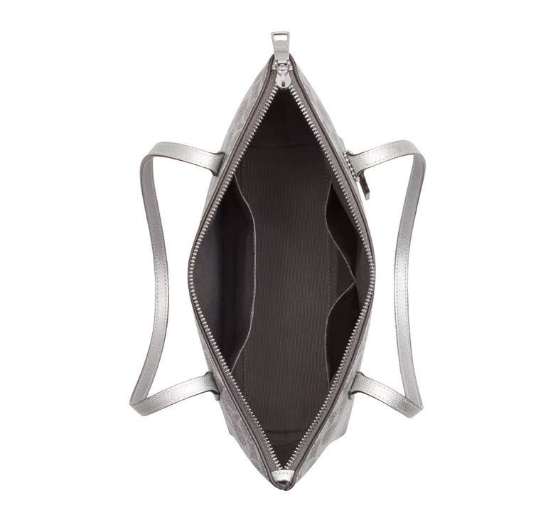 Coach Women's Fiona Zip Tote Bag In Signature Canvas Silver/Gray