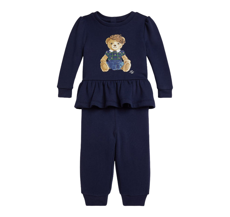 Polo Ralph Lauren Baby Polo Bear Fleece Sweatshirt & Pant Set Refined Navy