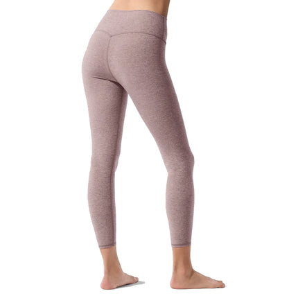 alo Women's Alosoft High-Waist 7/8 Highlight Legging Dark Pink Quartz Heather