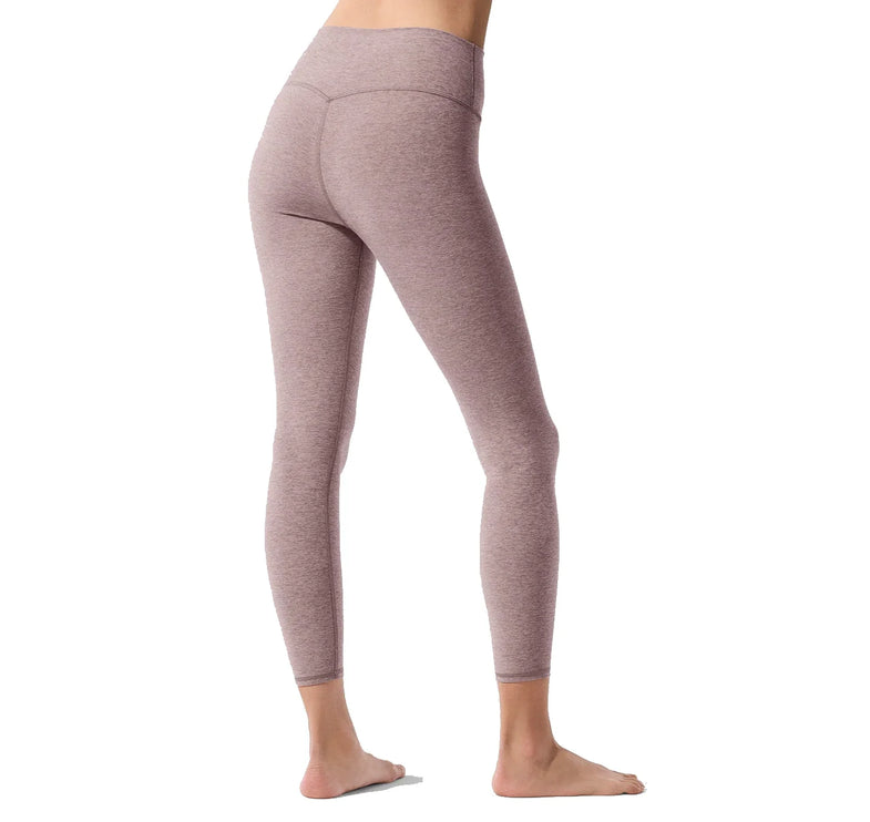 alo Women's Alosoft High-Waist 7/8 Highlight Legging Dark Pink Quartz Heather