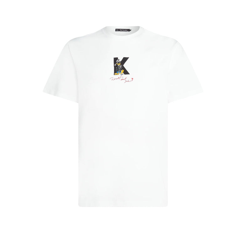 Disney x KARL LAGERFELD Men's T-Shirt White