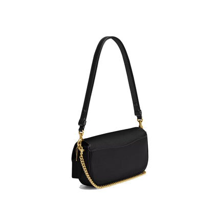 Coach Women's Brook Flap Chain Bag Brass/Black