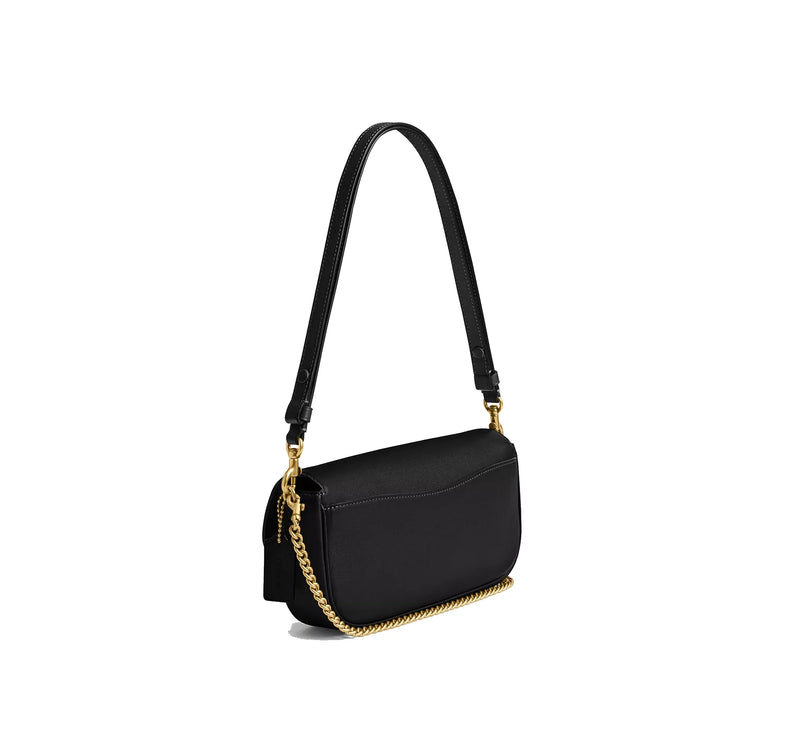 Coach Women's Brook Flap Chain Bag Brass/Black