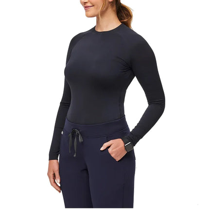 FIGS Women's Salta Seamless Longsleeve Underscrub Navy