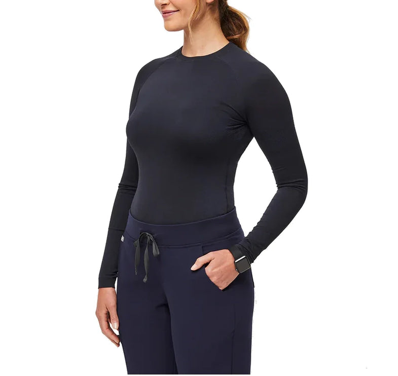 FIGS Women's Salta Seamless Longsleeve Underscrub Navy