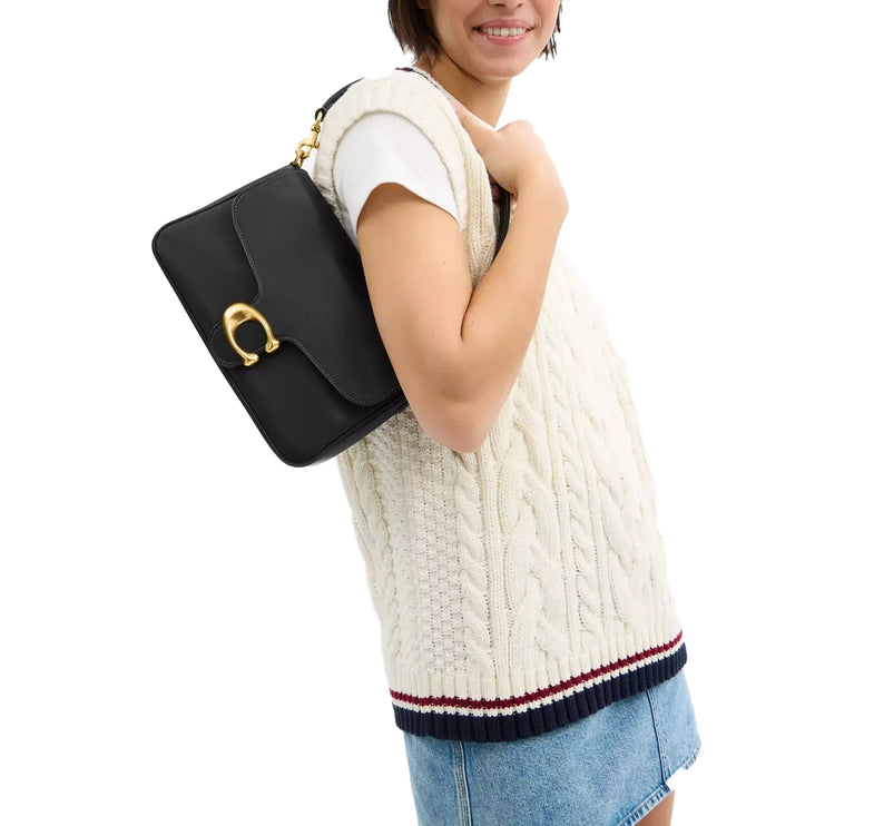 Coach Women's Soft Tabby Shoulder Bag Brass/Black