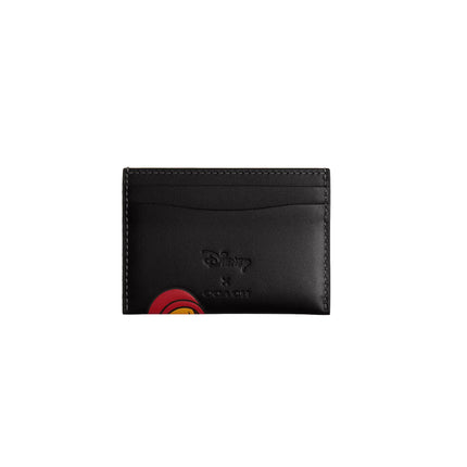 Coach Women's Disney X Coach Essential Card Case With Pluto Brass/Black Multi