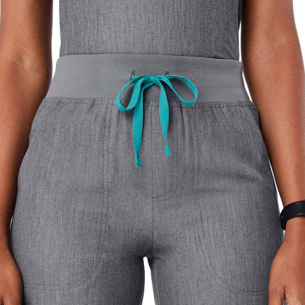 FIGS Women's High Waisted Isabel Wide Leg Scrub Pants Graphite