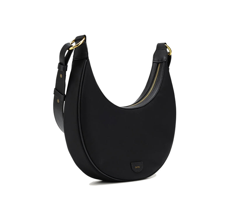 JW PEI Women's Carly Nylon Saddle Bag Black