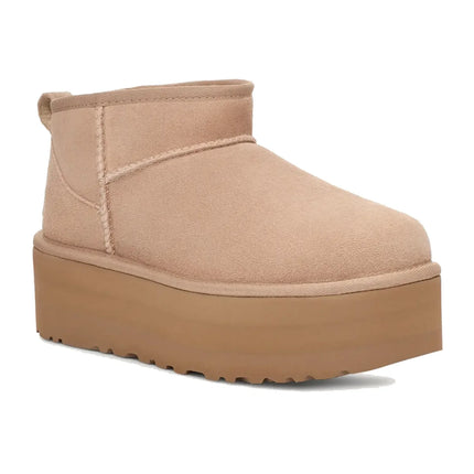 UGG Classic Ultra Mini Platform çocuk botu, bej (sand) süet