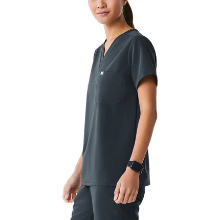 FIGS Women's Catarina One Pocket Scrub Top Dark Harbor