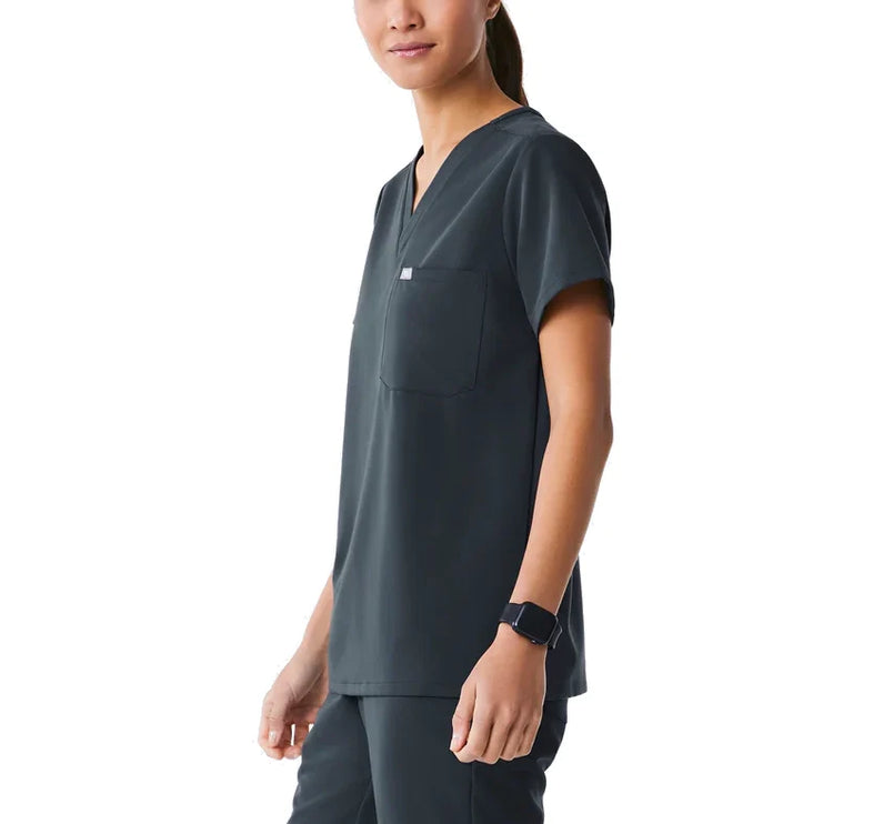 FIGS Women's Catarina One Pocket Scrub Top Dark Harbor