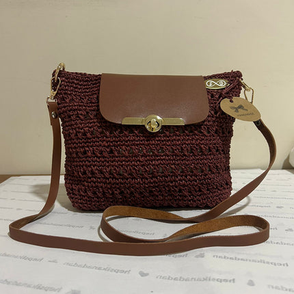 Sienna D’or Bordeaux Élise Mini Handwoven - Hemen Kargoda