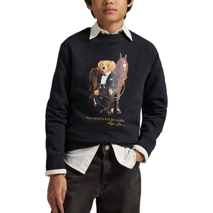 Polo Ralph Lauren Boy's Polo Bear Fleece Sweatshirt Polo Black