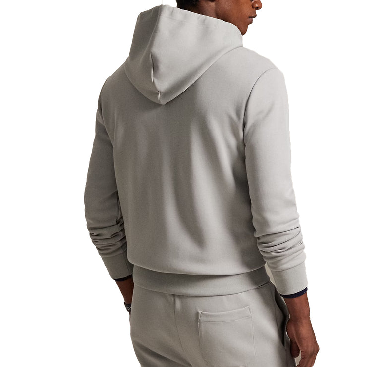 Polo Ralph Lauren Men's Double-Knit Full-Zip Hoodie Soft Grey