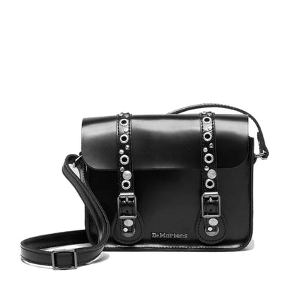 Dr. Martens 7 Inch Studded Lather Satchel Black