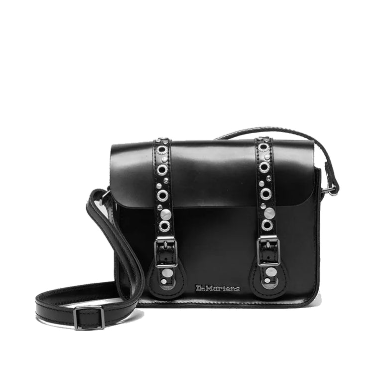 Dr. Martens 7 Inch Studded Lather Satchel Black