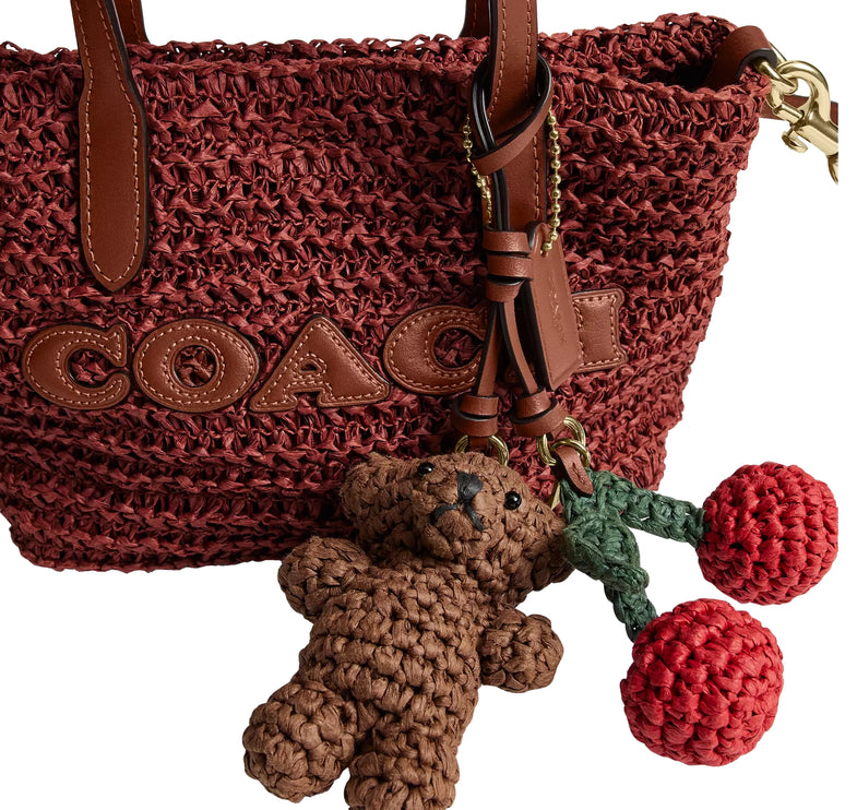 Coach Women's City Mini Tote Bag With Charms Gold/Russet