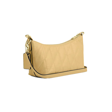 Coach Women's Caitlin Shoulder Bag With Quilting Gold/Soft Yellow