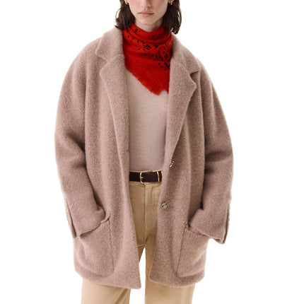 KUJTEN Women's Cashmere Bree Jacket Camel Beige