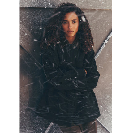 alo Women's Twill Barn Jacket Black/Espresso