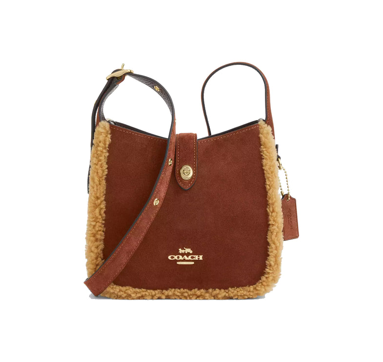 Coach Women's Hadley Mini Crossbody Bag Gold/Vintage Brown Multi