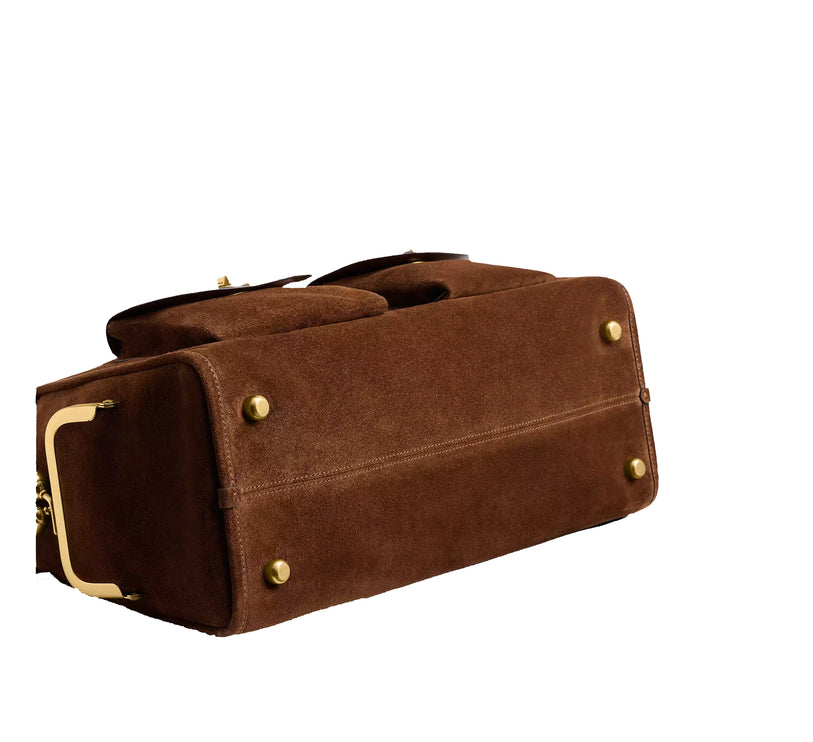 Coach Women's Turnlock Haversack Bag Brass/Warm Brown
