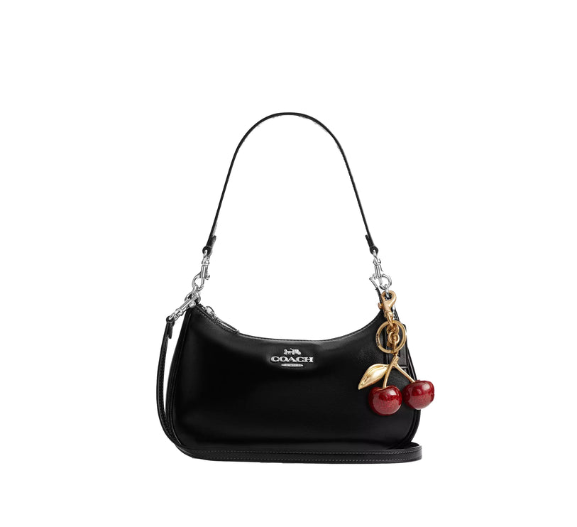 Coach Women's Soft Teri Shoulder Bag Silver/Black