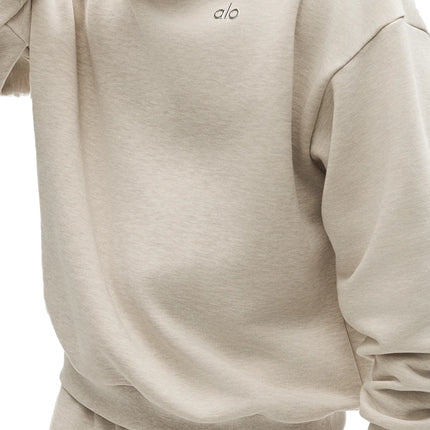 alo Men's Accolade Crew Neck Pullover Oatmeal Heather