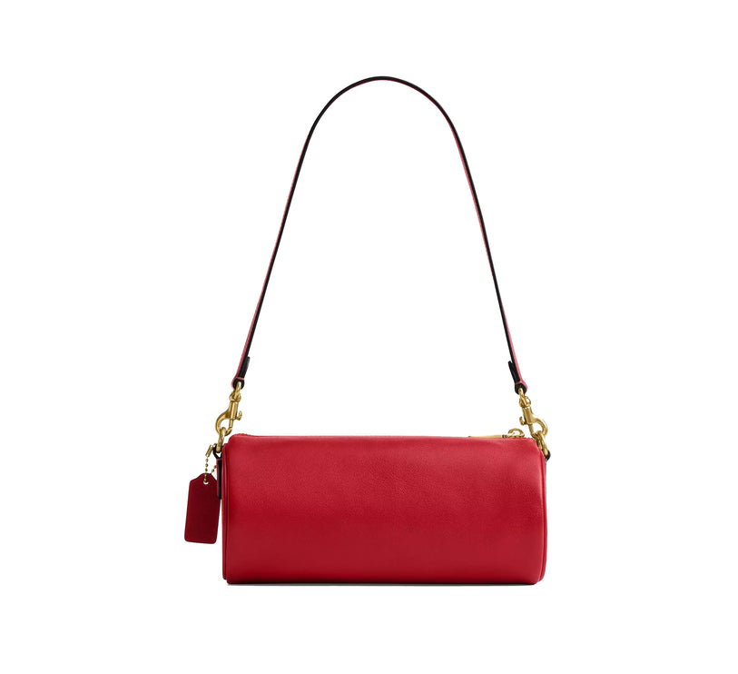 Coach Women's Barrel Bag Brass/Scarlet