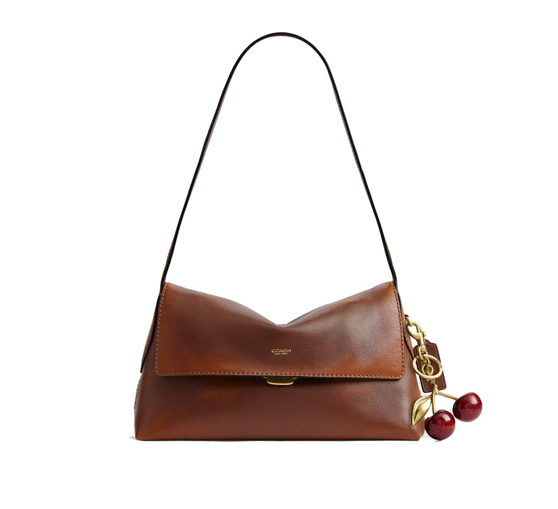 Coach Women's Chelsea Shoulder Bag 30 In Loved Leather Brass/Brown