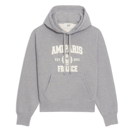 AMI Alexandre Mattiussi Unisex France Hoodie Heather Grey