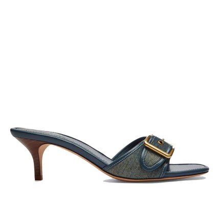 Coach Women's Margot Sandal In Loved Denim Dark Indigo