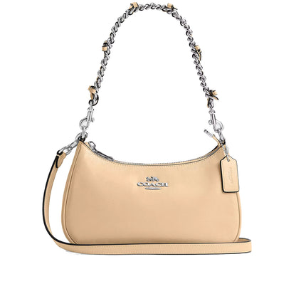 Coach Women's Teri Shoulder Bag With Bows Silver/Light Sand