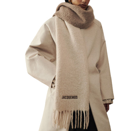 Jacquemus Unisex The Moisson Scarf Multi Beige