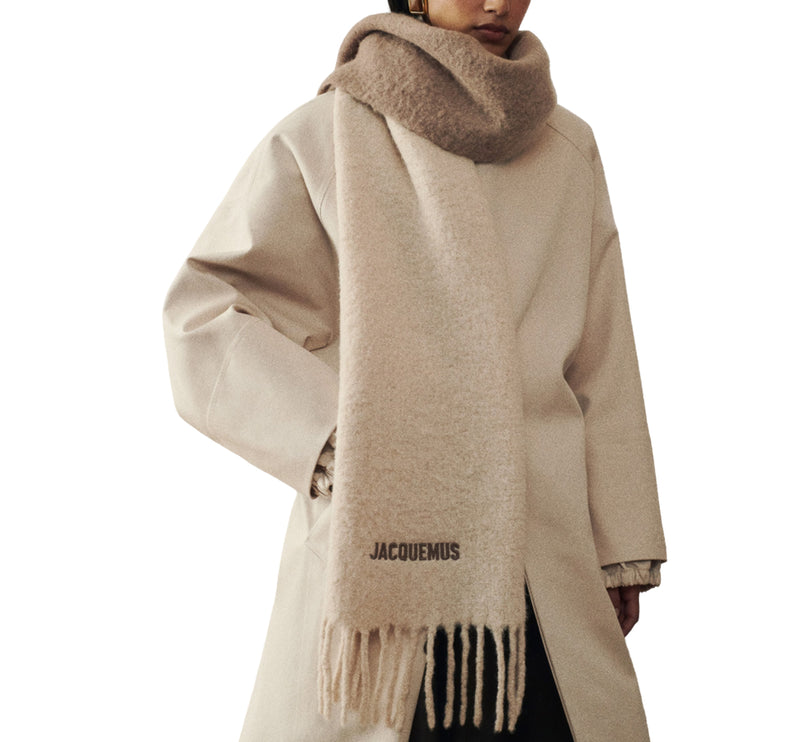 Jacquemus Unisex The Moisson Scarf Multi Beige