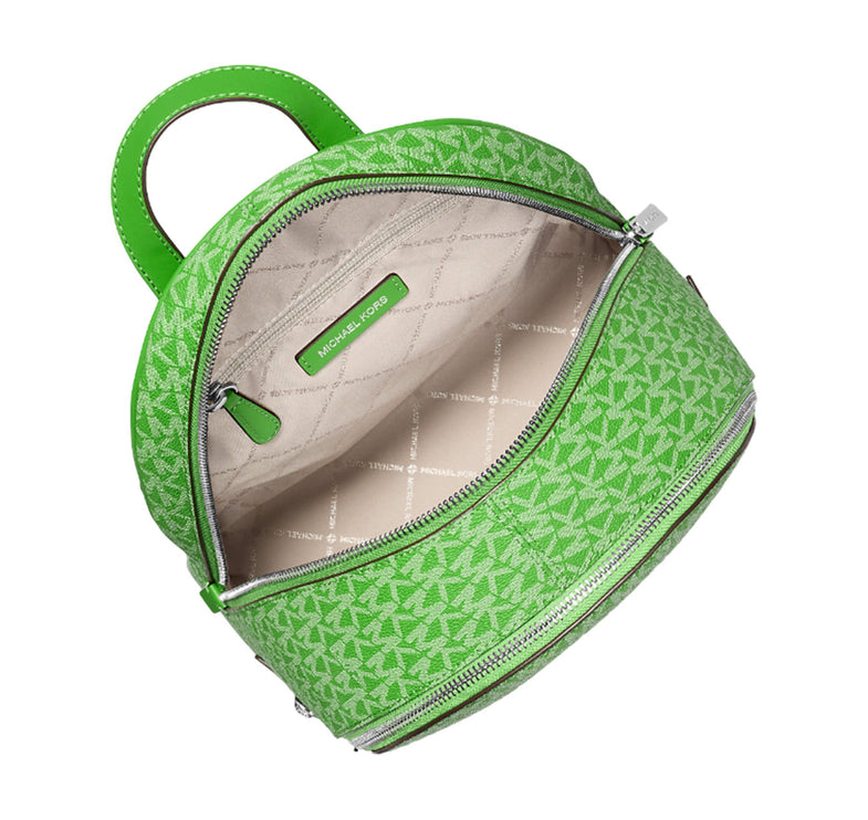 Michael Kors Women's Rhea Medium Signature Logo Backpack Jungle