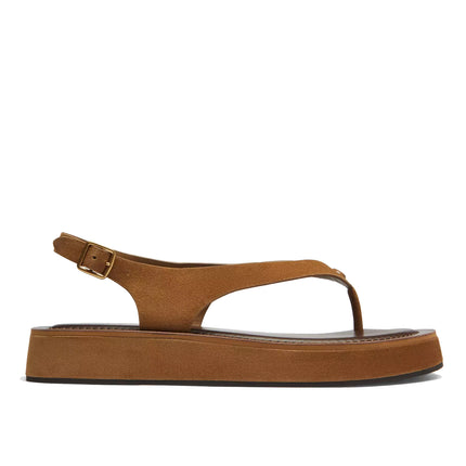Coach Women's Sculpted C Platform Thong Sandal Coconut