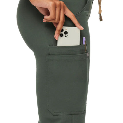 FIGS Women's Kade Cargo Scrub Pants Moss