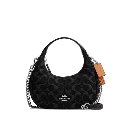 Coach Women's Carmen Mini Crossbody Bag In Signature Denim Silver/Black