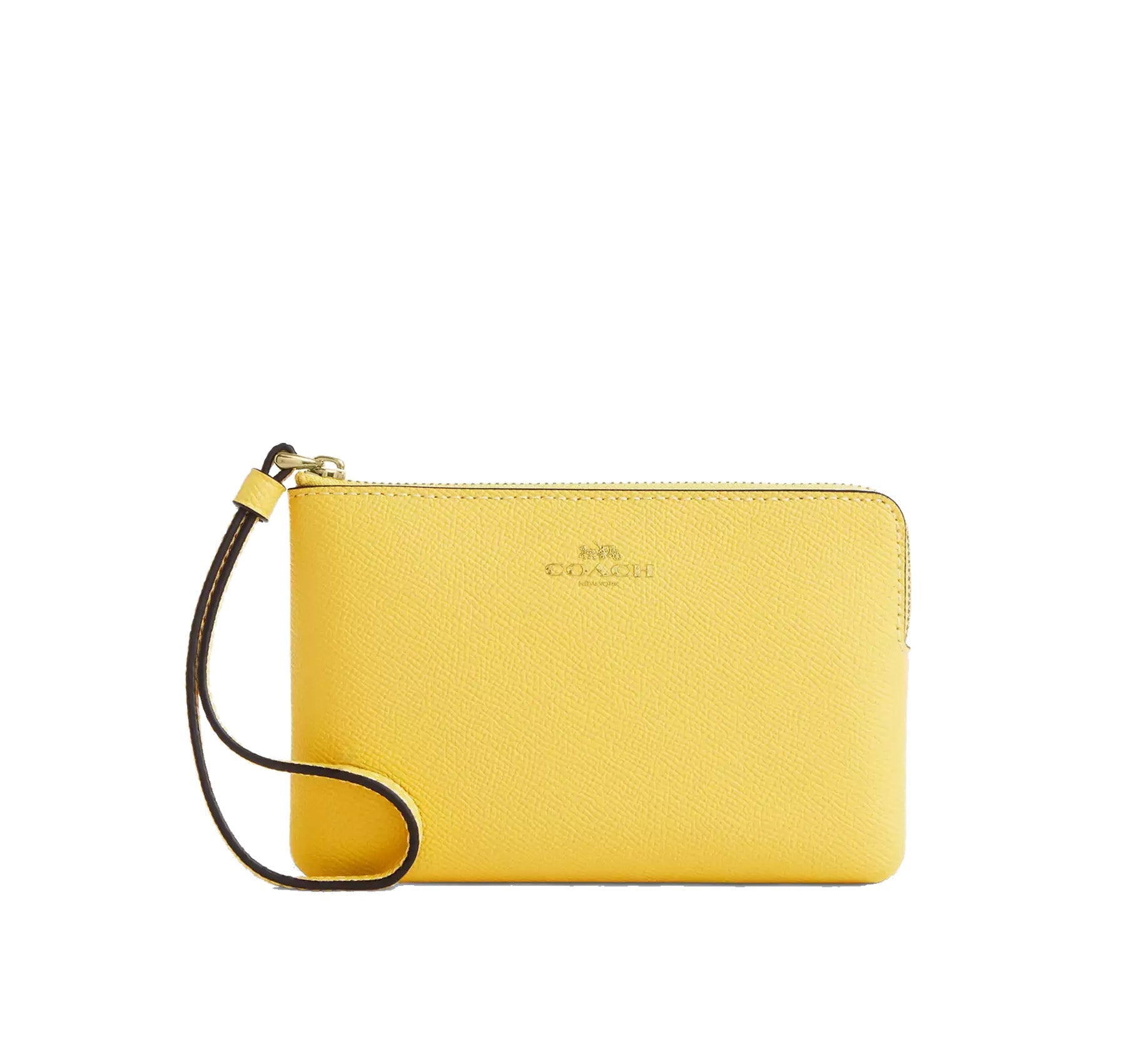 COACH ゴールド (2点) Coach Women's Corner Zip Wristlet Gold/Yellow – hepsikanadadan