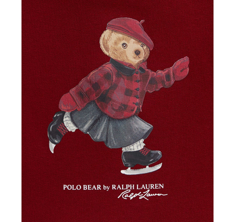 Polo Ralph Lauren Baby Polo Bear Fleece Sweatshirt & Pant Set Holiday Red
