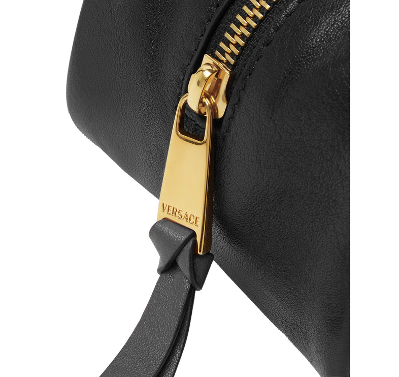 Versace Women's Versace Tag Nappa Medium Bowling Bag Black