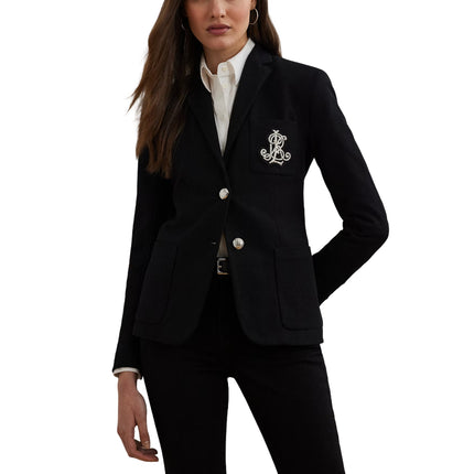 Polo Ralph Lauren Women's Bullion Jacquard Blazer Polo Black