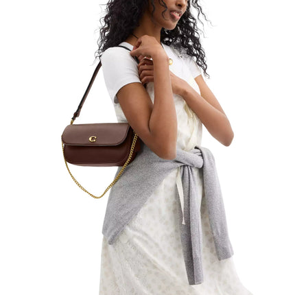 Coach Women's Brook Flap Chain Bag Brass/Maple