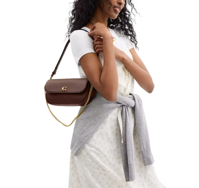 Coach Women's Brook Flap Chain Bag Brass/Maple